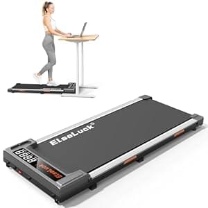 Elseluck Walking Pad, Under Desk Treadmill for Home Office, 2 in 1 Portable Walking Treadmill with Remote Control, Walking Jogging Machine in LED Display